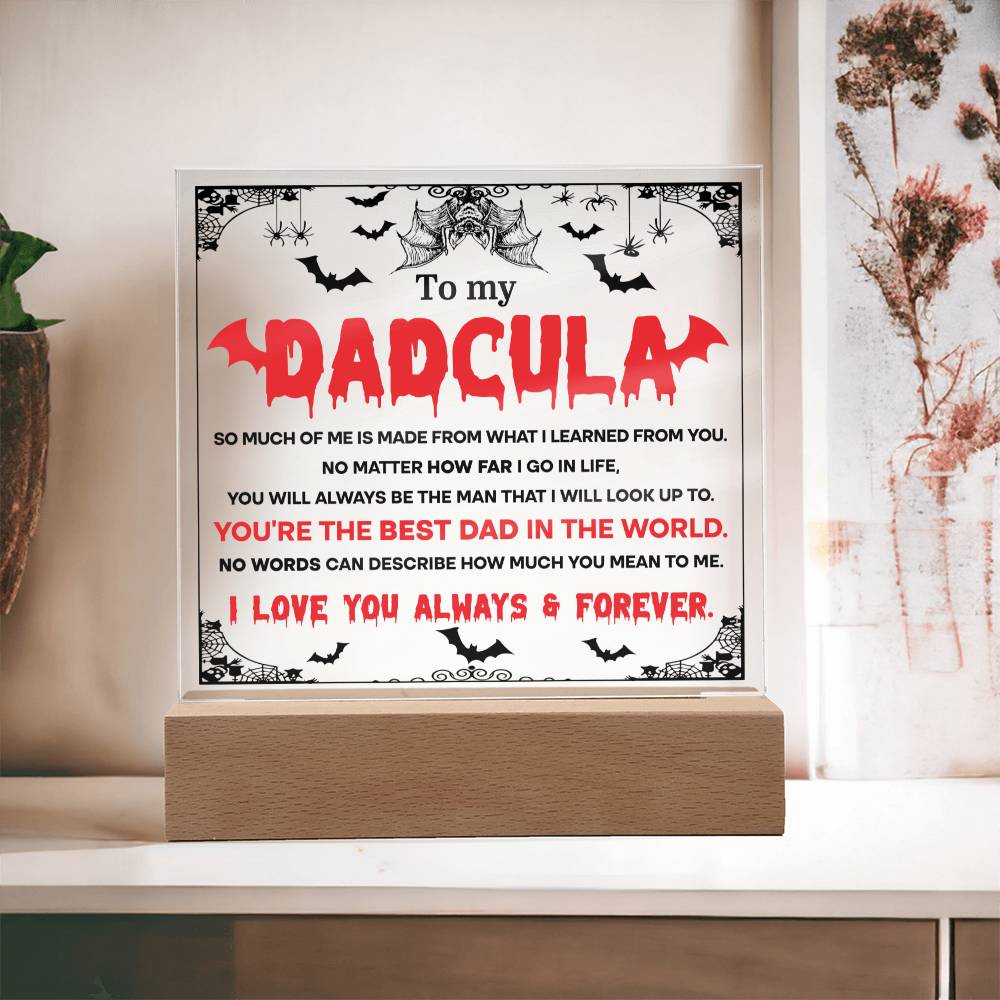 Dadcula - Halloween-Themed Acrylic Display Centerpiece For Dad