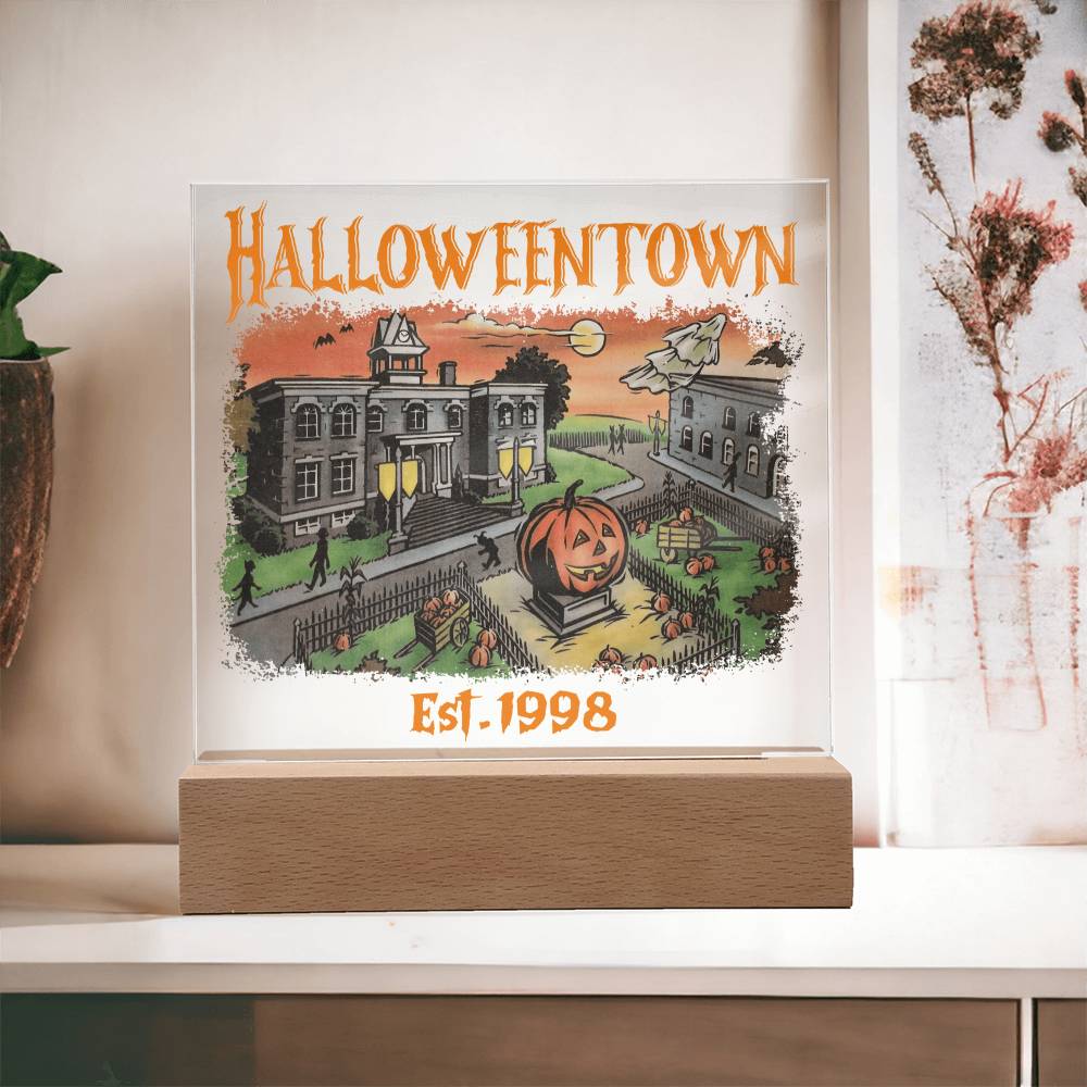 HalloweenTown Acrylic Display Centerpiece