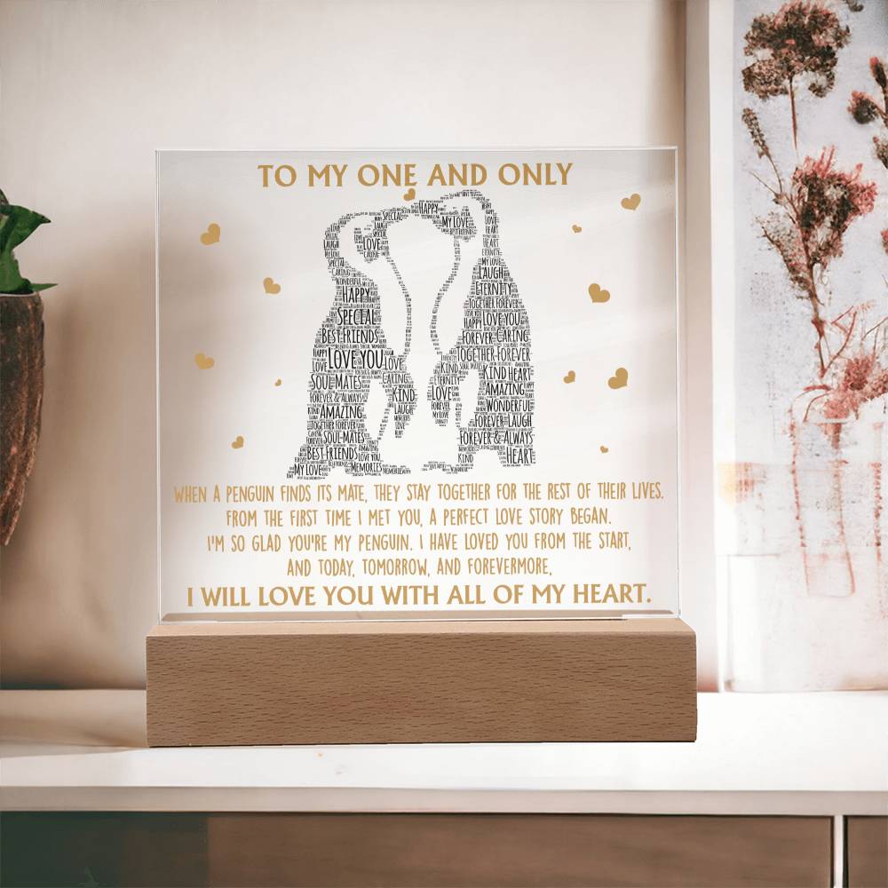 Perfect Love Story - Acrylic Display Centerpiece For Soulmate