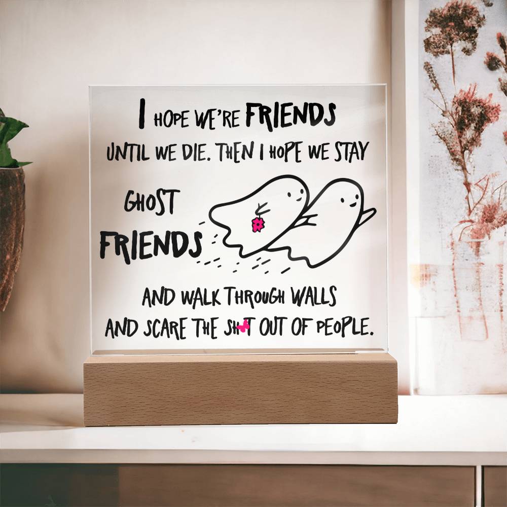 Ghost Friends - Halloween-Themed Acrylic Display Centerpiece