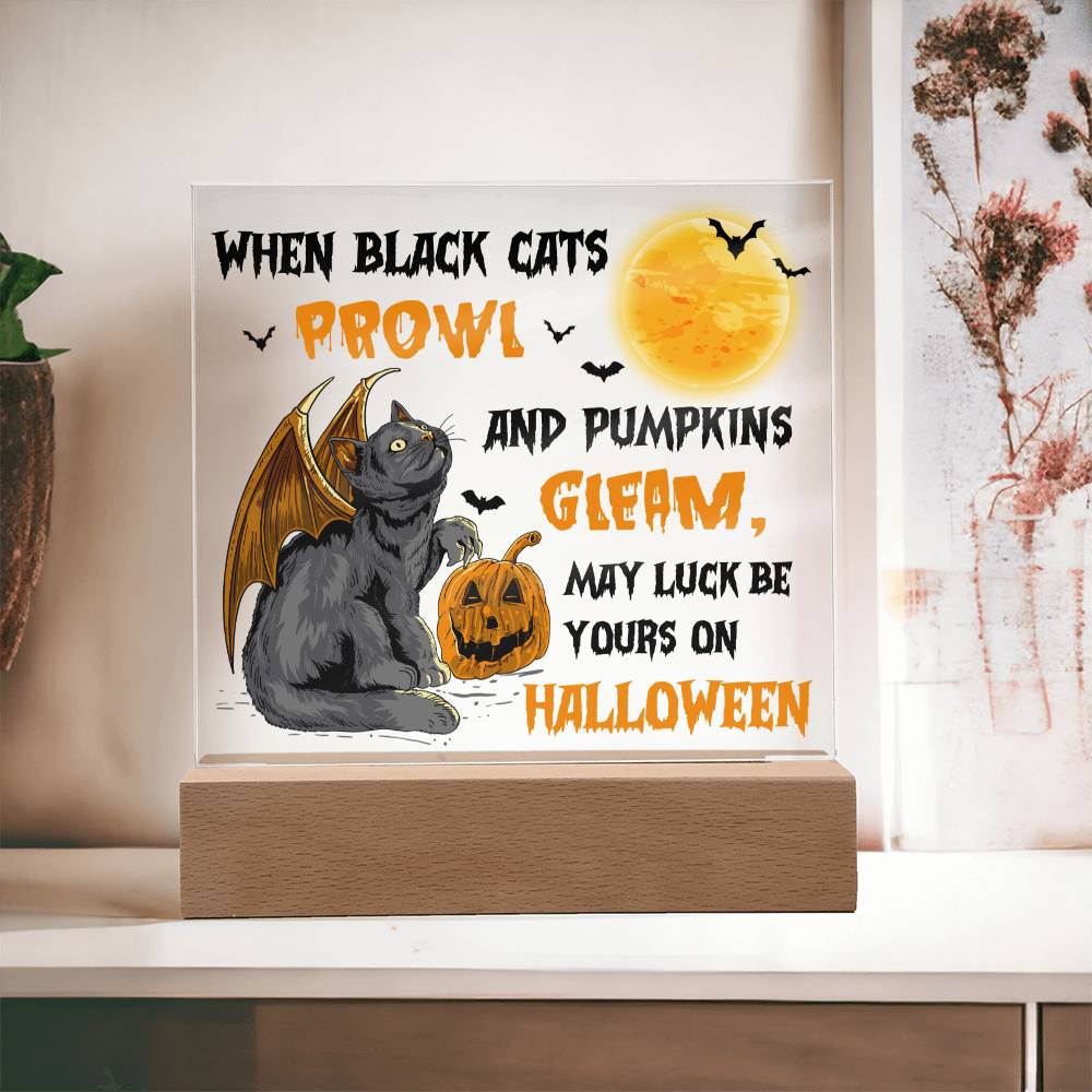 Pumpkins Gleam - Halloween-Themed Acrylic Display Centerpiece