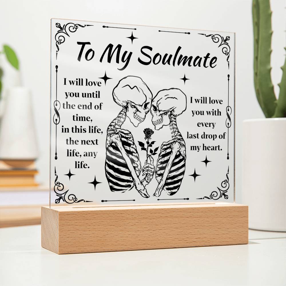 End Of Time - Halloween-Themed Acrylic Display Centerpiece For Soulmate