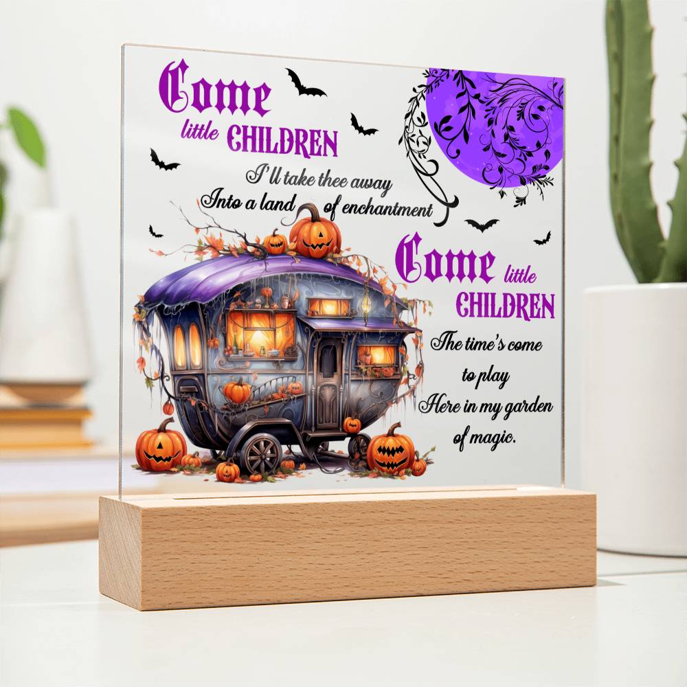 Garden Of Magic - Halloween-Themed Acrylic Display Centerpiece