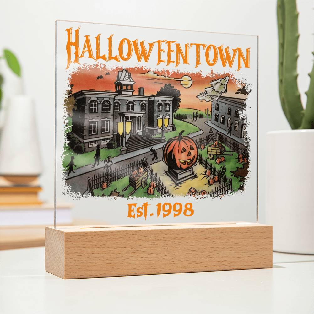HalloweenTown Acrylic Display Centerpiece