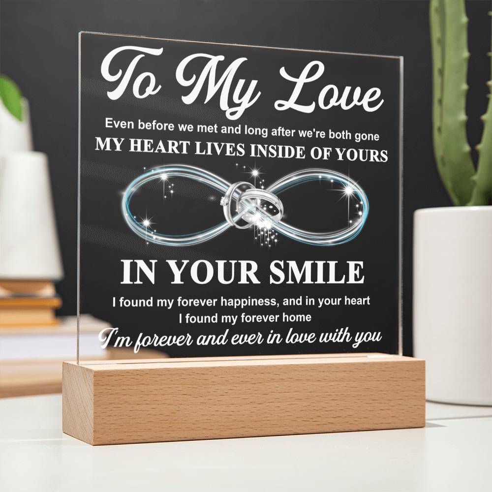 In Your Smile - Acrylic Display Centerpiece For Soulmate