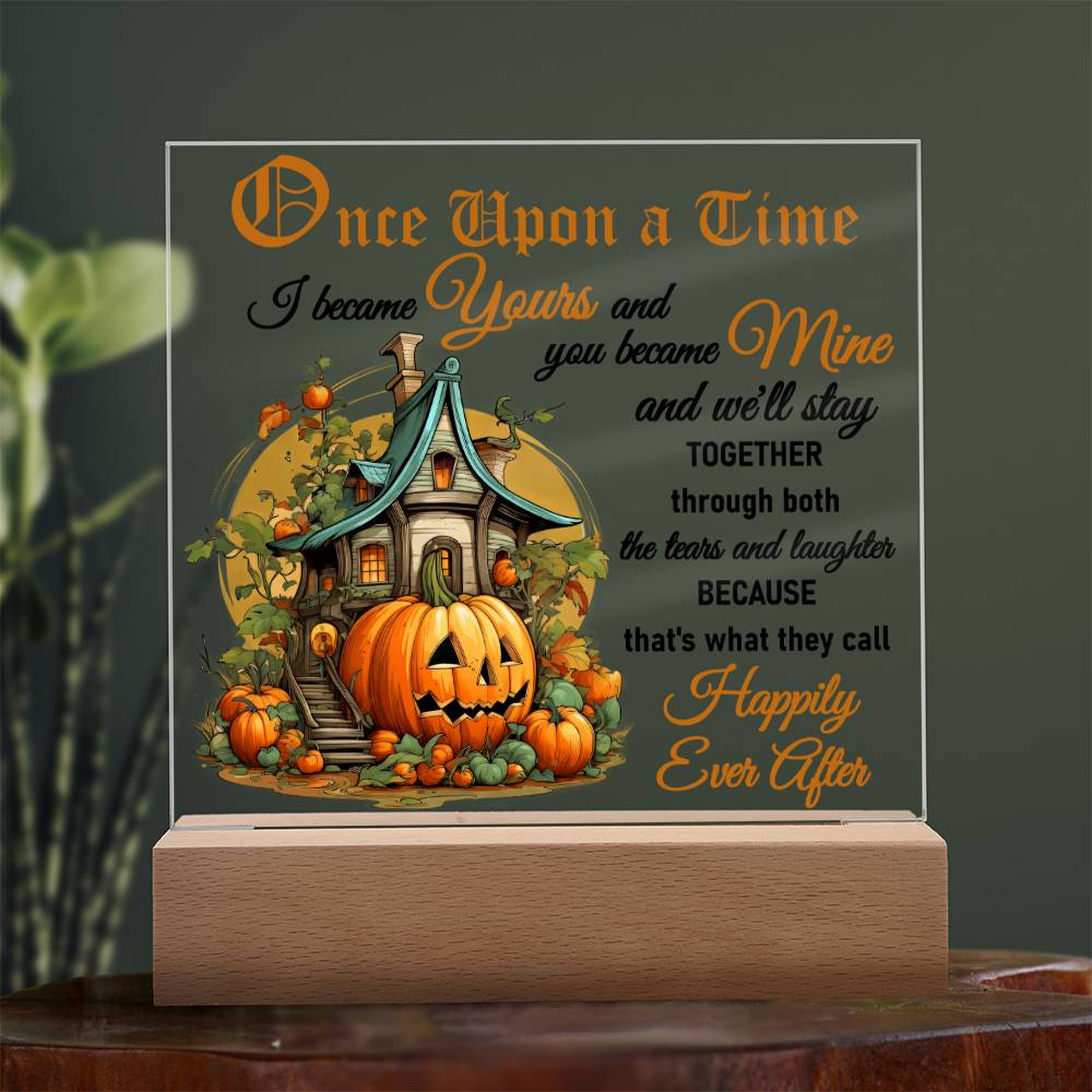 Tears And Laughter - Halloween-Themed Acrylic Display Centerpiece For Soulmate