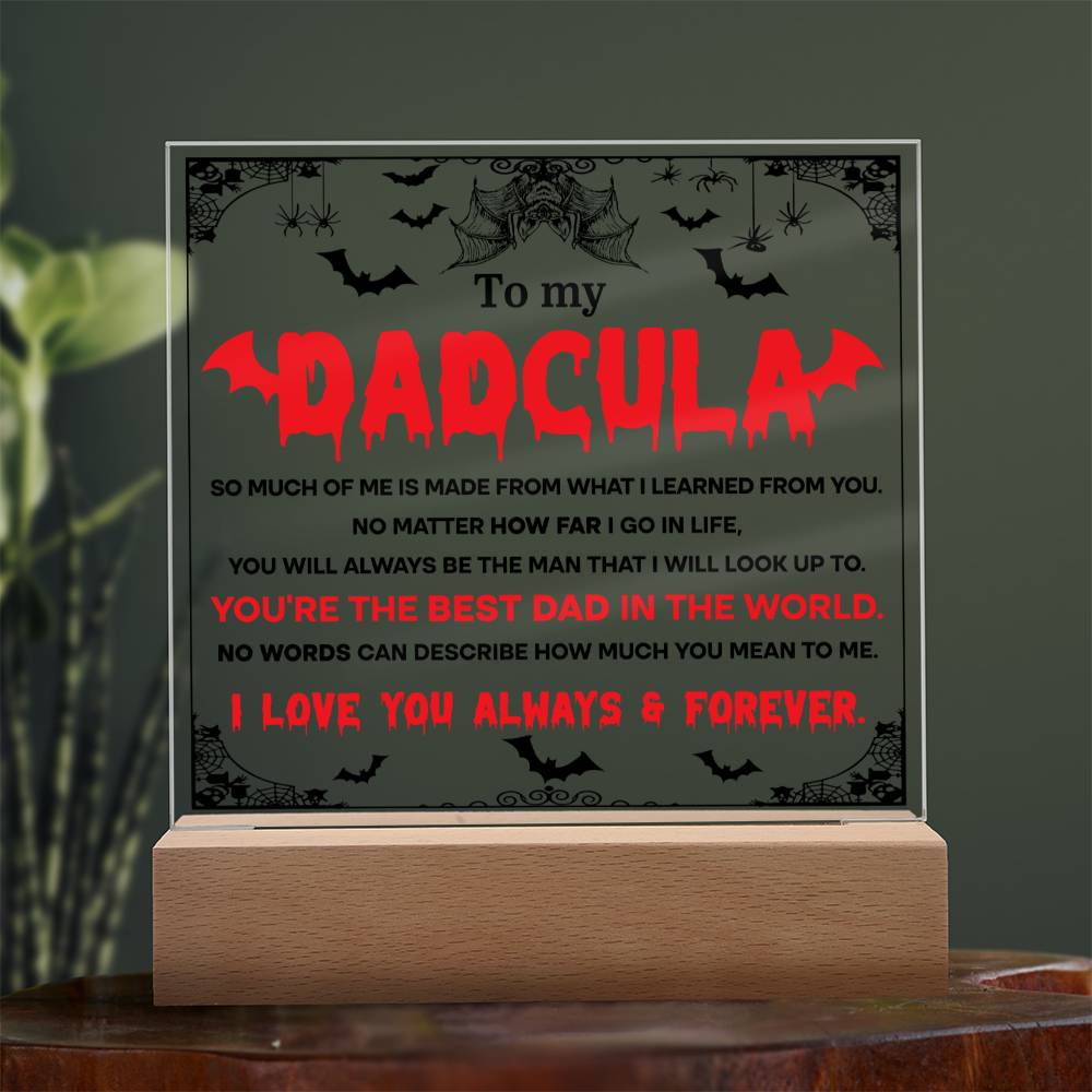 Dadcula - Halloween-Themed Acrylic Display Centerpiece For Dad