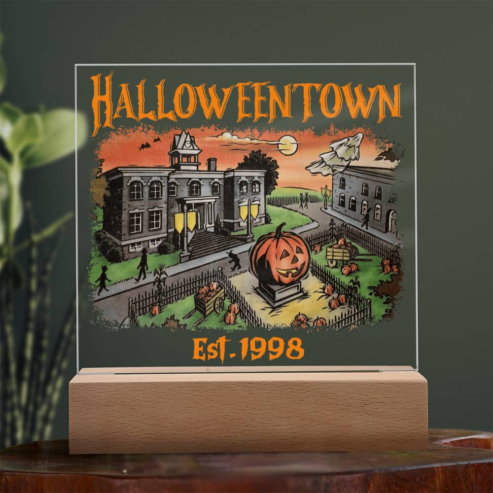 HalloweenTown Acrylic Display Centerpiece