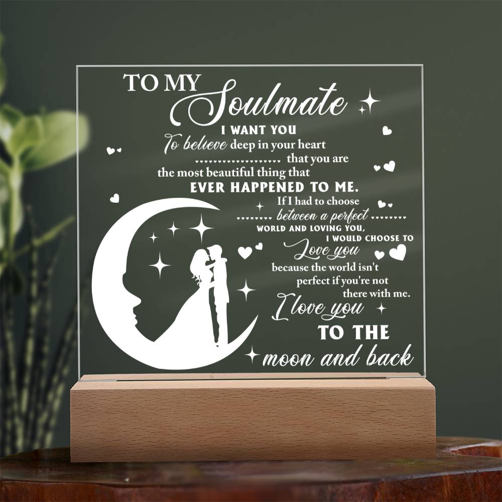 Deep In Your Heart - Acrylic Display Centerpiece For Soulmate