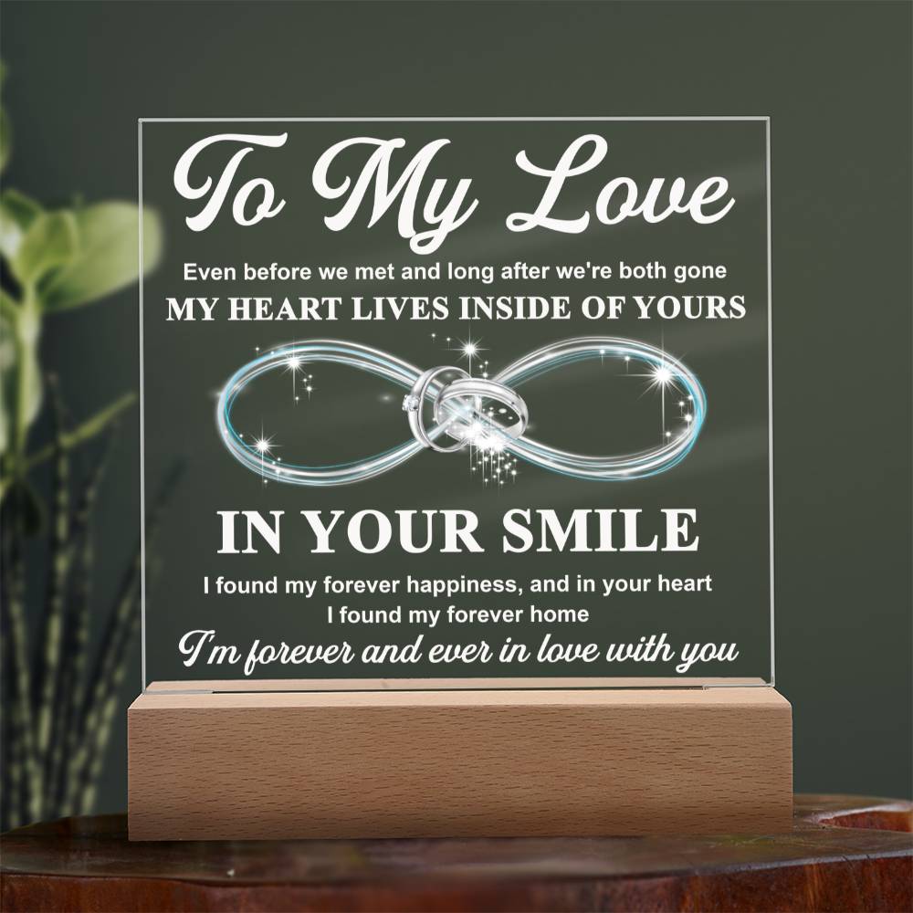 In Your Smile - Acrylic Display Centerpiece For Soulmate