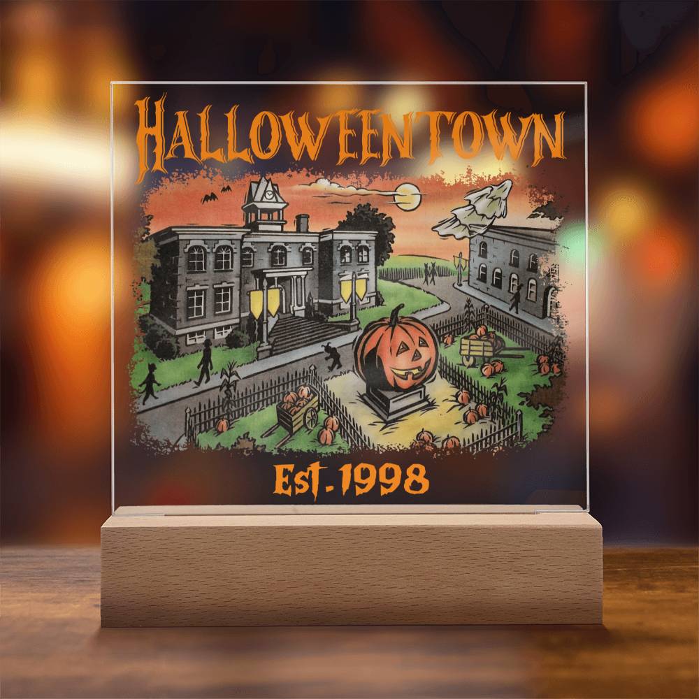 HalloweenTown Acrylic Display Centerpiece