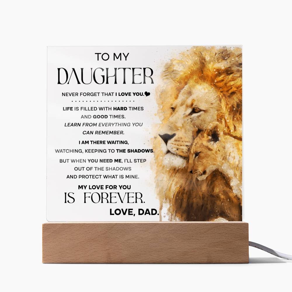 When You Need Me - Acrylic Display Centerpiece For Daughter