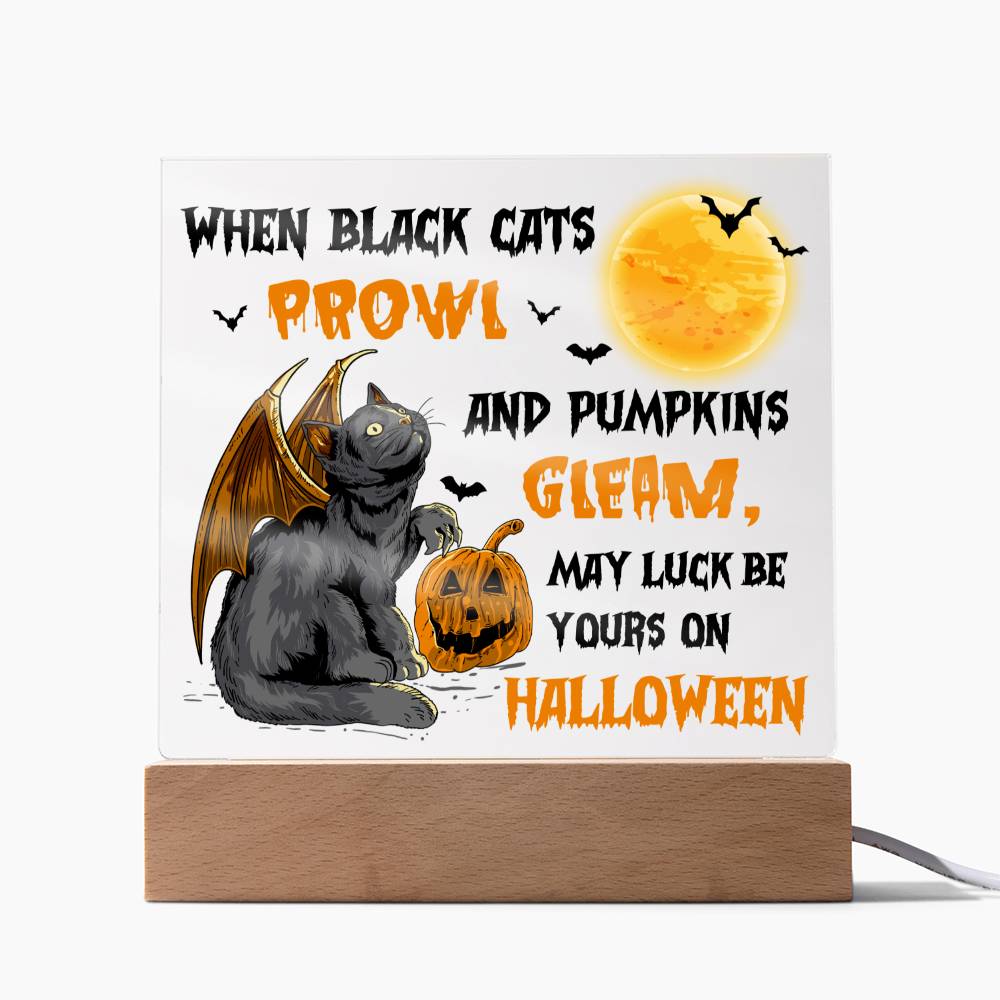 Pumpkins Gleam - Halloween-Themed Acrylic Display Centerpiece