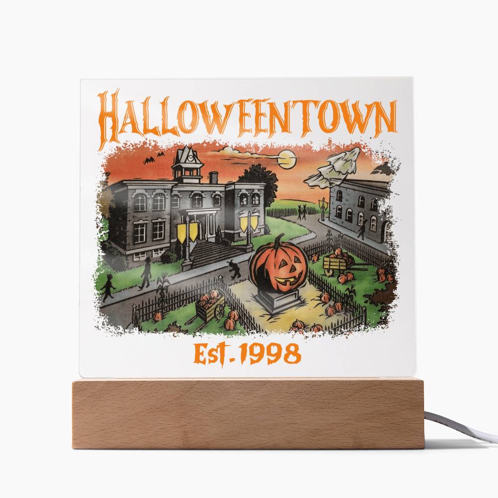 HalloweenTown Acrylic Display Centerpiece