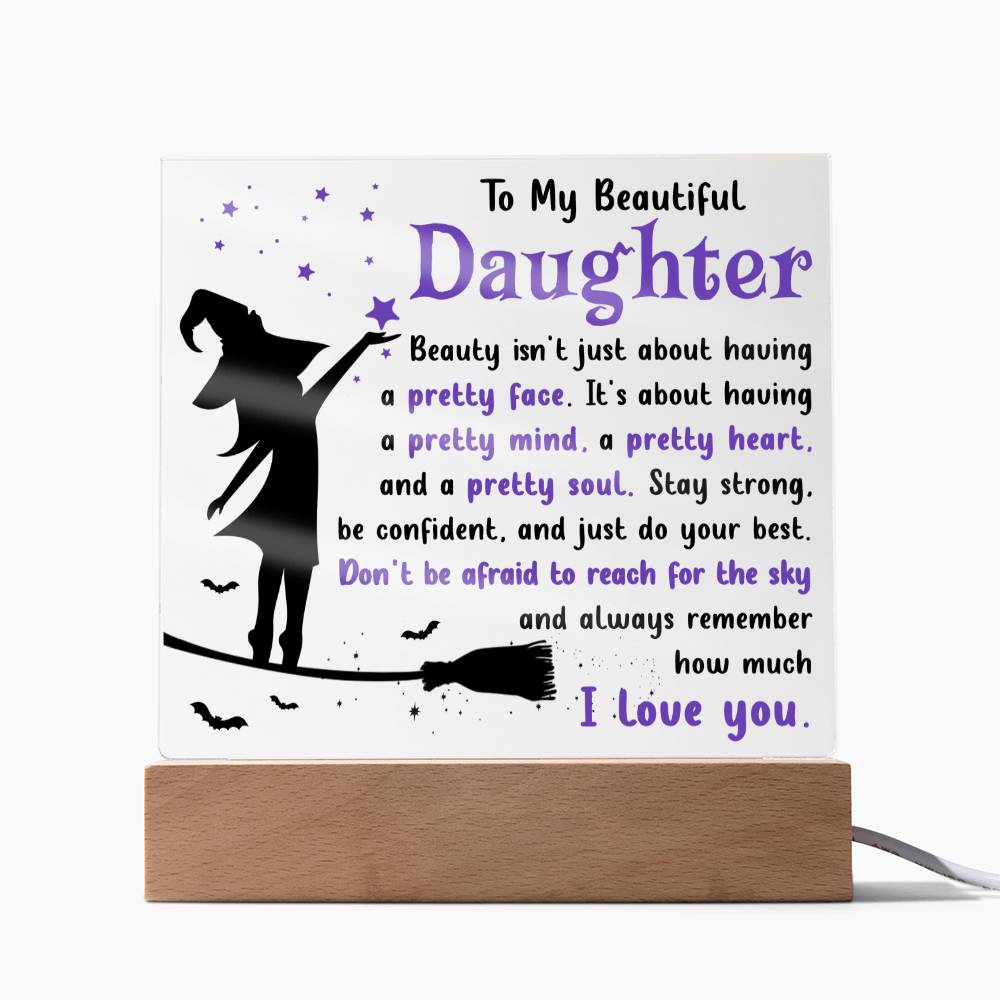 Pretty Soul - Halloween-Themed Acrylic Display Centerpiece For Daughter