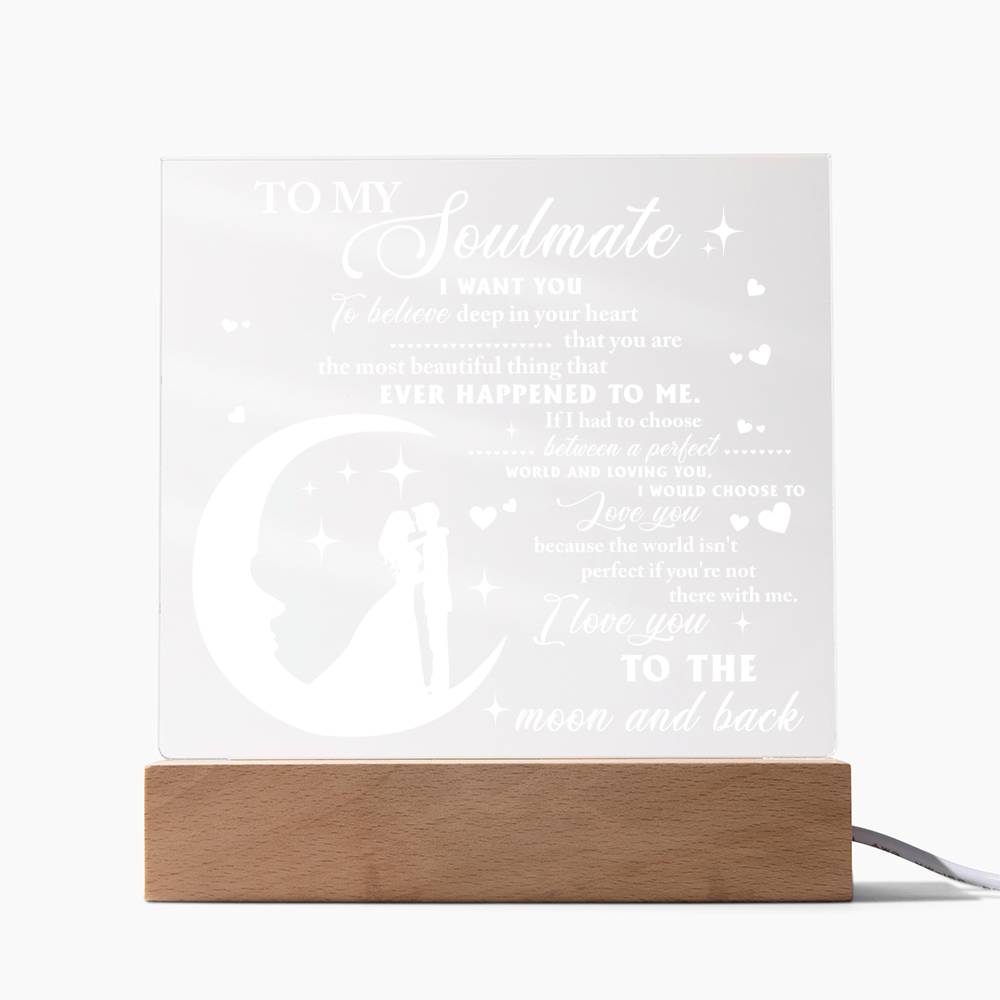 Deep In Your Heart - Acrylic Display Centerpiece For Soulmate