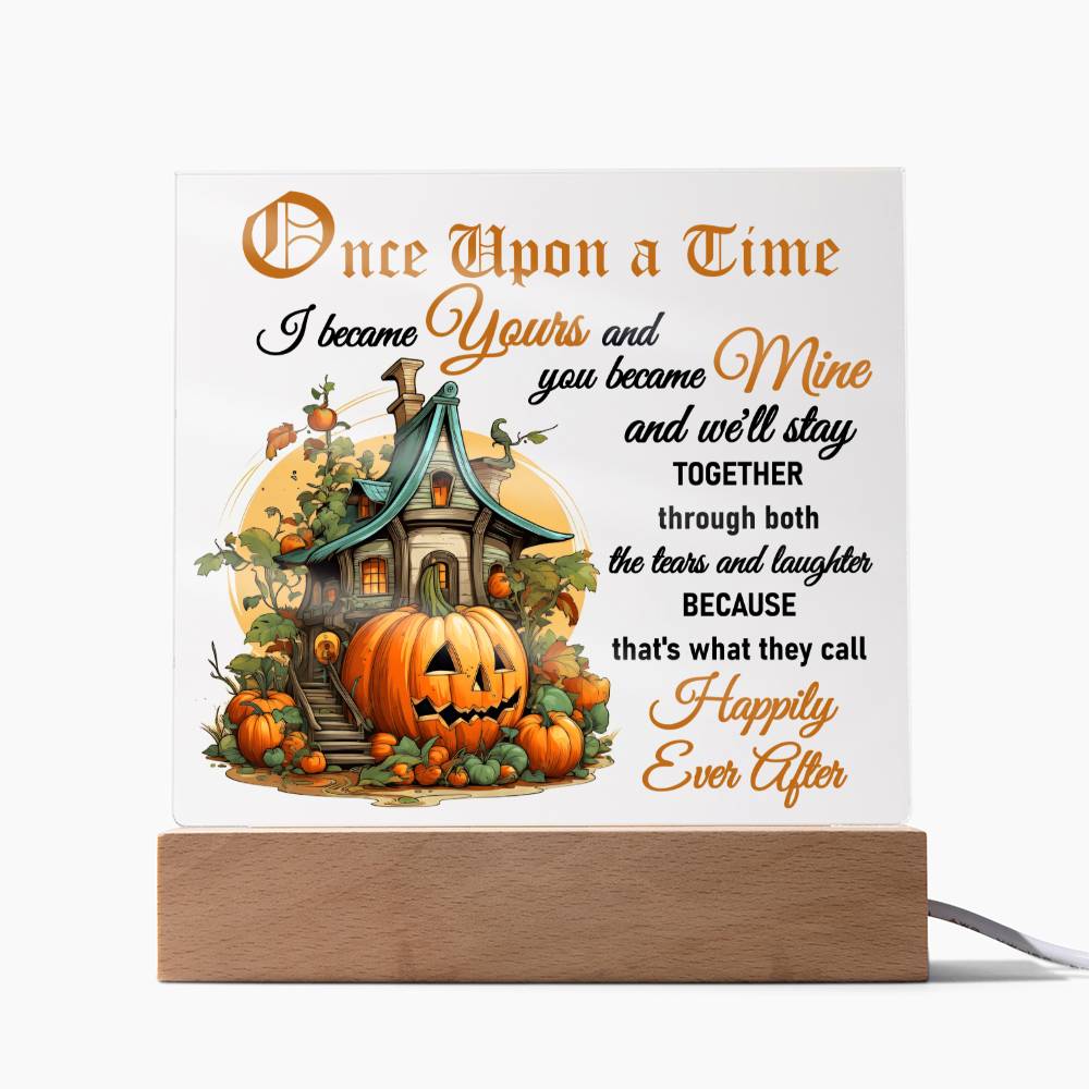 Tears And Laughter - Halloween-Themed Acrylic Display Centerpiece For Soulmate