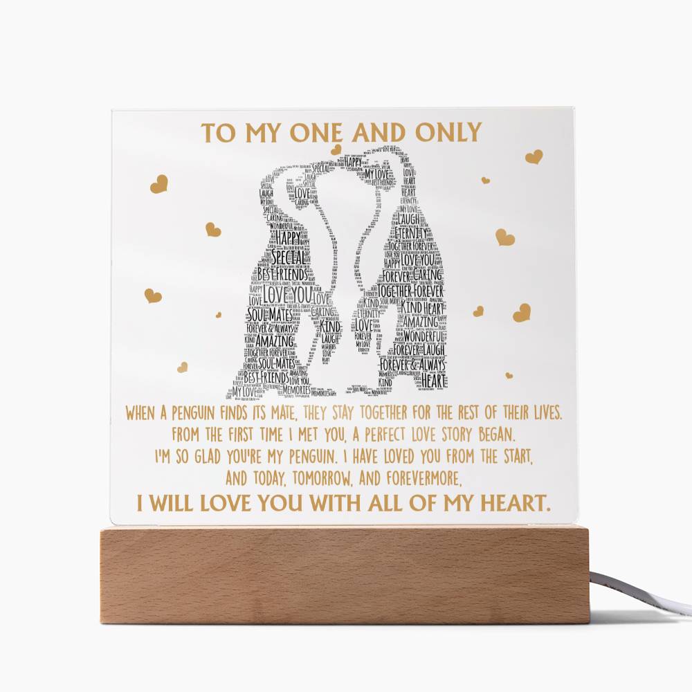 Perfect Love Story - Acrylic Display Centerpiece For Soulmate