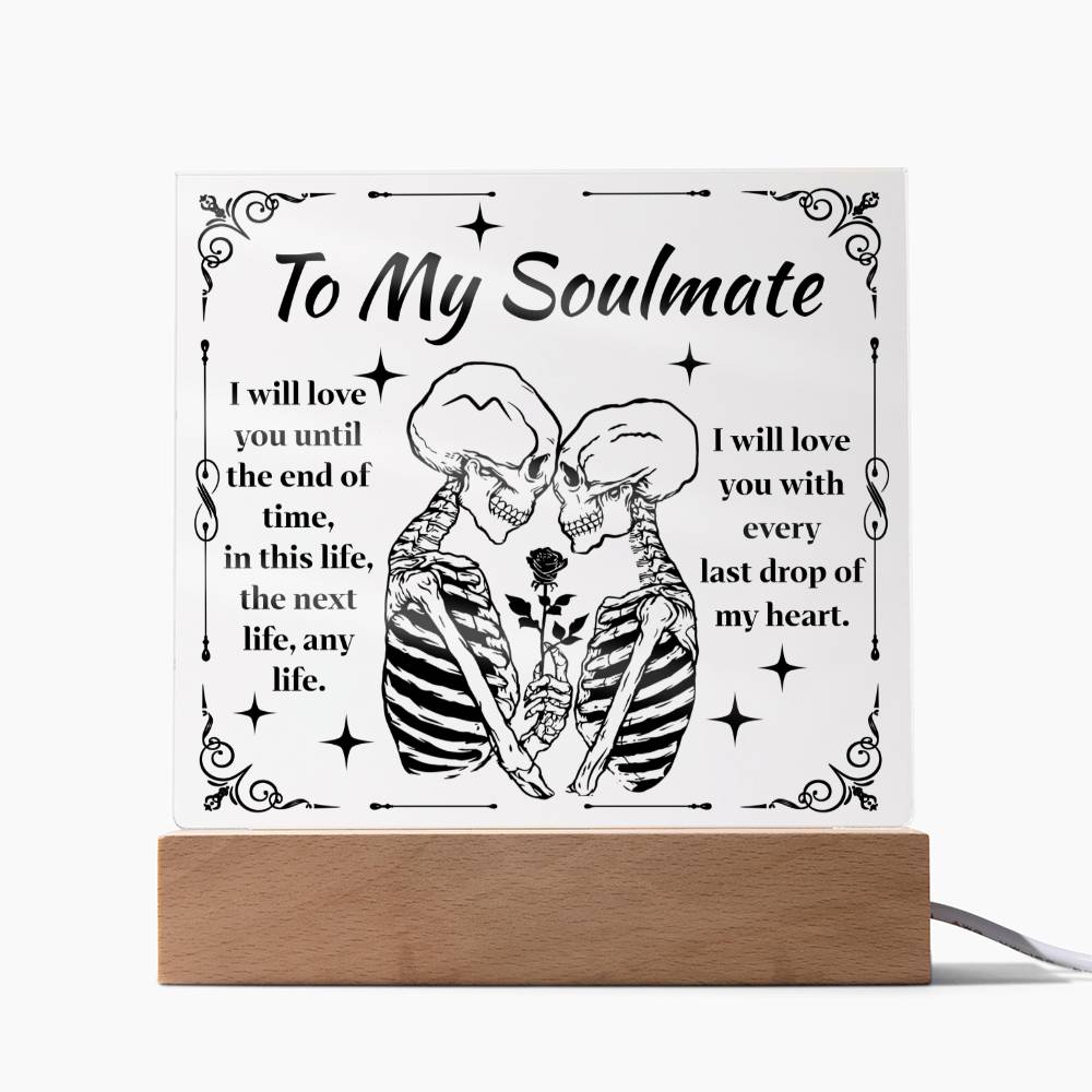 End Of Time - Halloween-Themed Acrylic Display Centerpiece For Soulmate