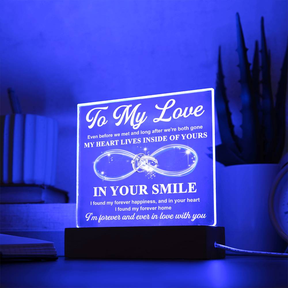 In Your Smile - Acrylic Display Centerpiece For Soulmate