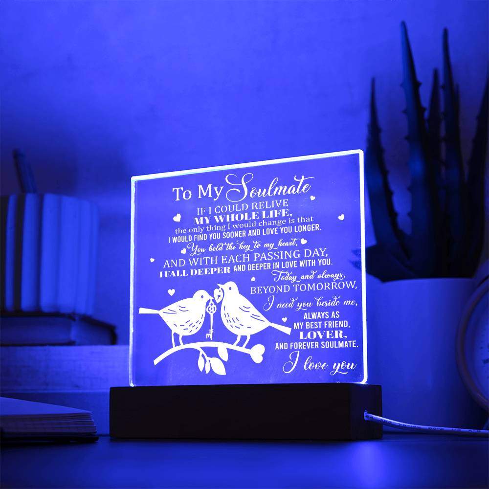Key To My Heart - Acrylic Display Centerpiece For Soulmate