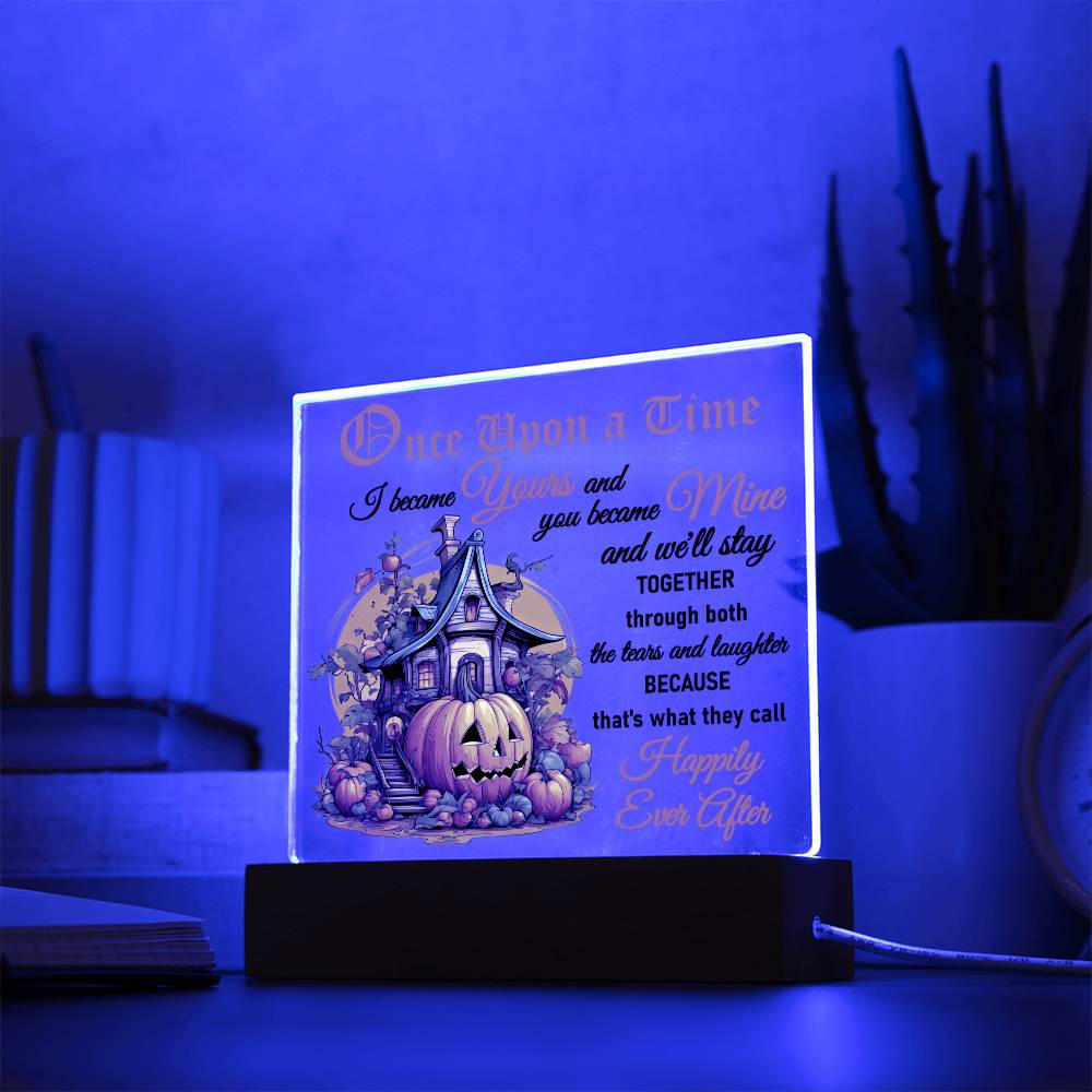 Tears And Laughter - Halloween-Themed Acrylic Display Centerpiece For Soulmate