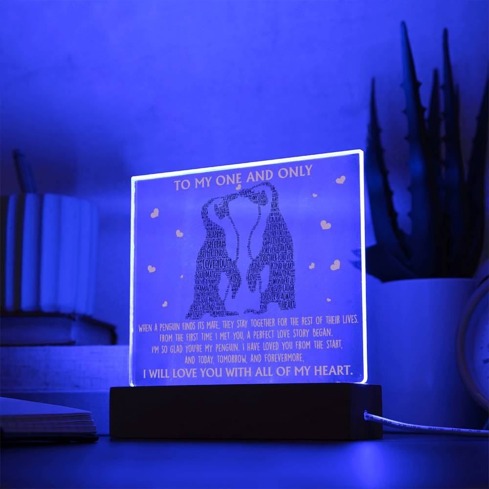 Perfect Love Story - Acrylic Display Centerpiece For Soulmate