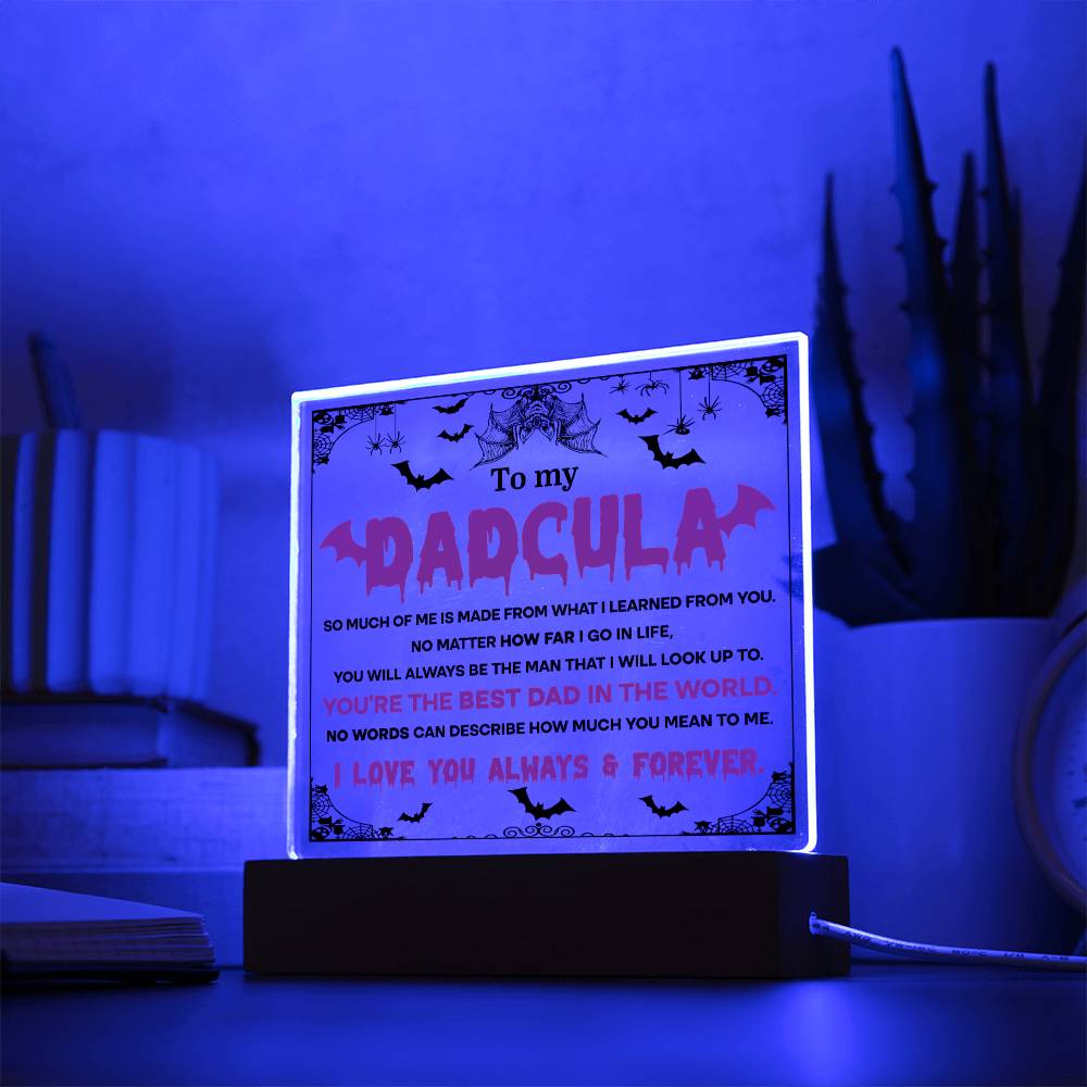 Dadcula - Halloween-Themed Acrylic Display Centerpiece For Dad