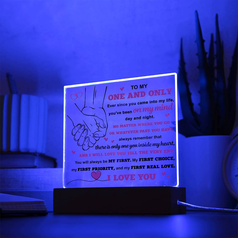 My First Real Love - Acrylic Display Centerpiece For Soulmate