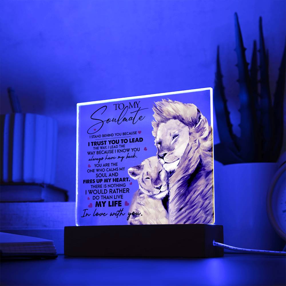 I Trust You - Acrylic Display Centerpiece For Soulmate