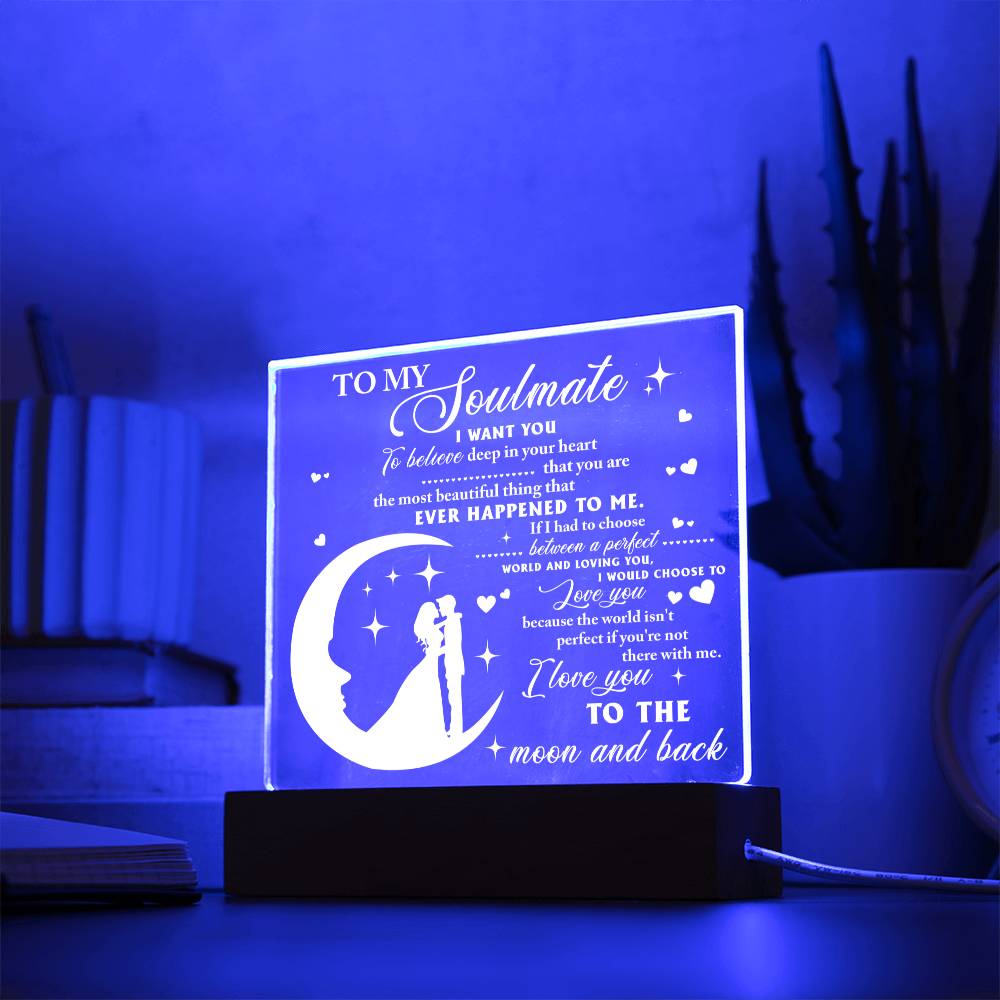 Deep In Your Heart - Acrylic Display Centerpiece For Soulmate