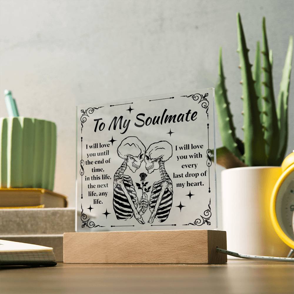End Of Time - Halloween-Themed Acrylic Display Centerpiece For Soulmate