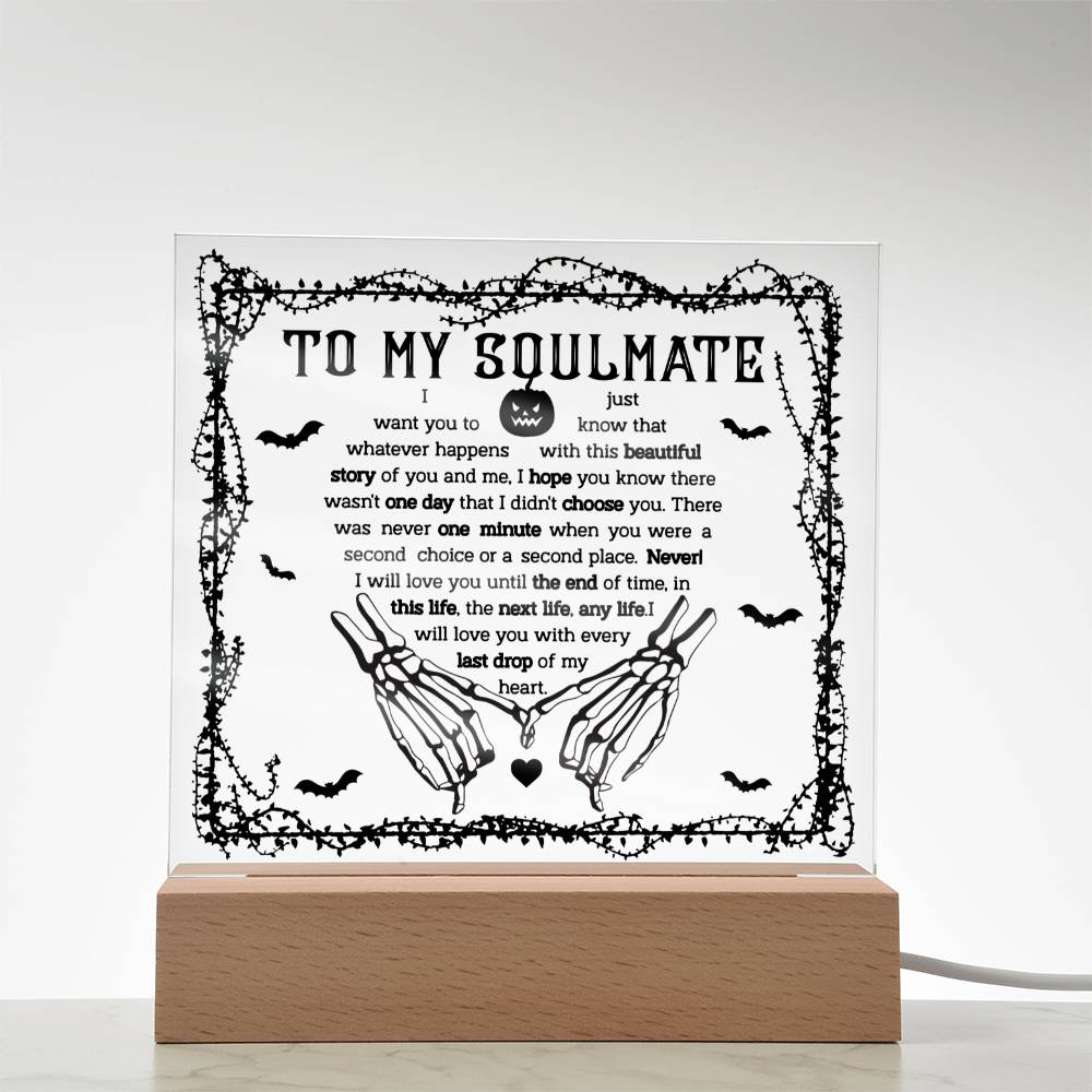 Beautiful Story Of You and Me - Halloween-Themed Acrylic Display Centerpiece For Soulmate