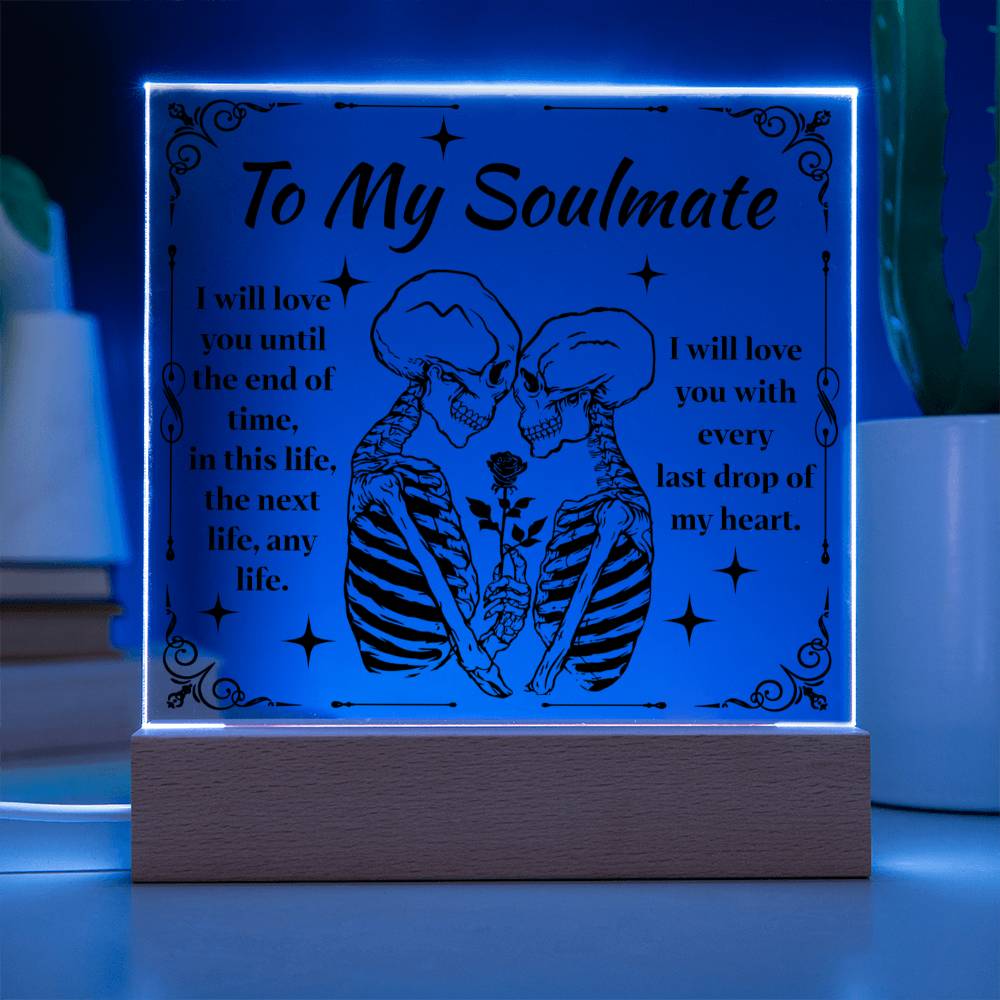 End Of Time - Halloween-Themed Acrylic Display Centerpiece For Soulmate