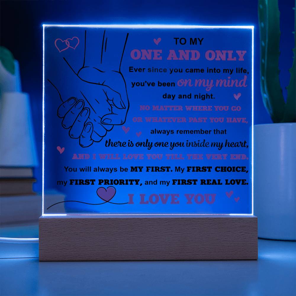 My First Real Love - Acrylic Display Centerpiece For Soulmate