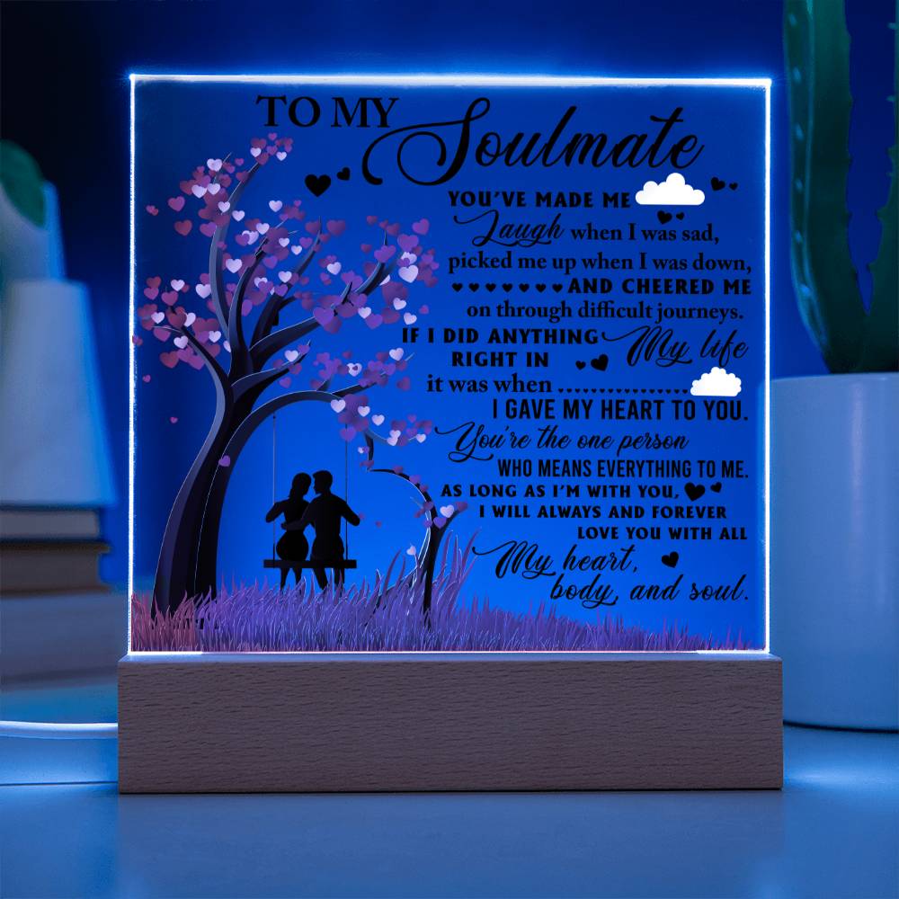As Long As I'm With You - Acrylic Display Centerpiece For Soulmate