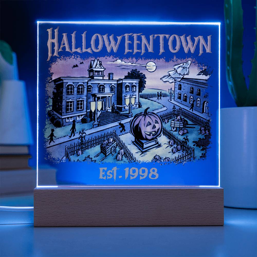 HalloweenTown Acrylic Display Centerpiece