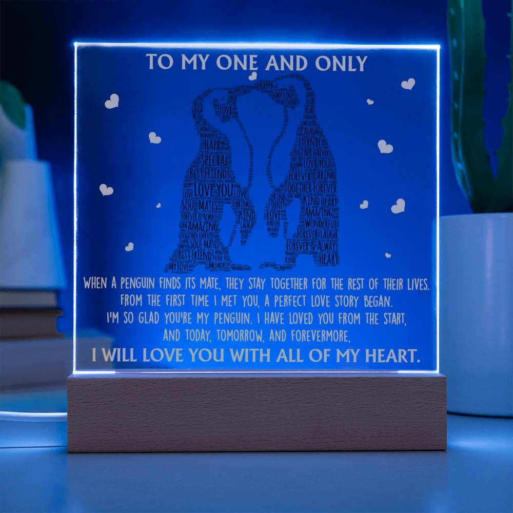 Perfect Love Story - Acrylic Display Centerpiece For Soulmate