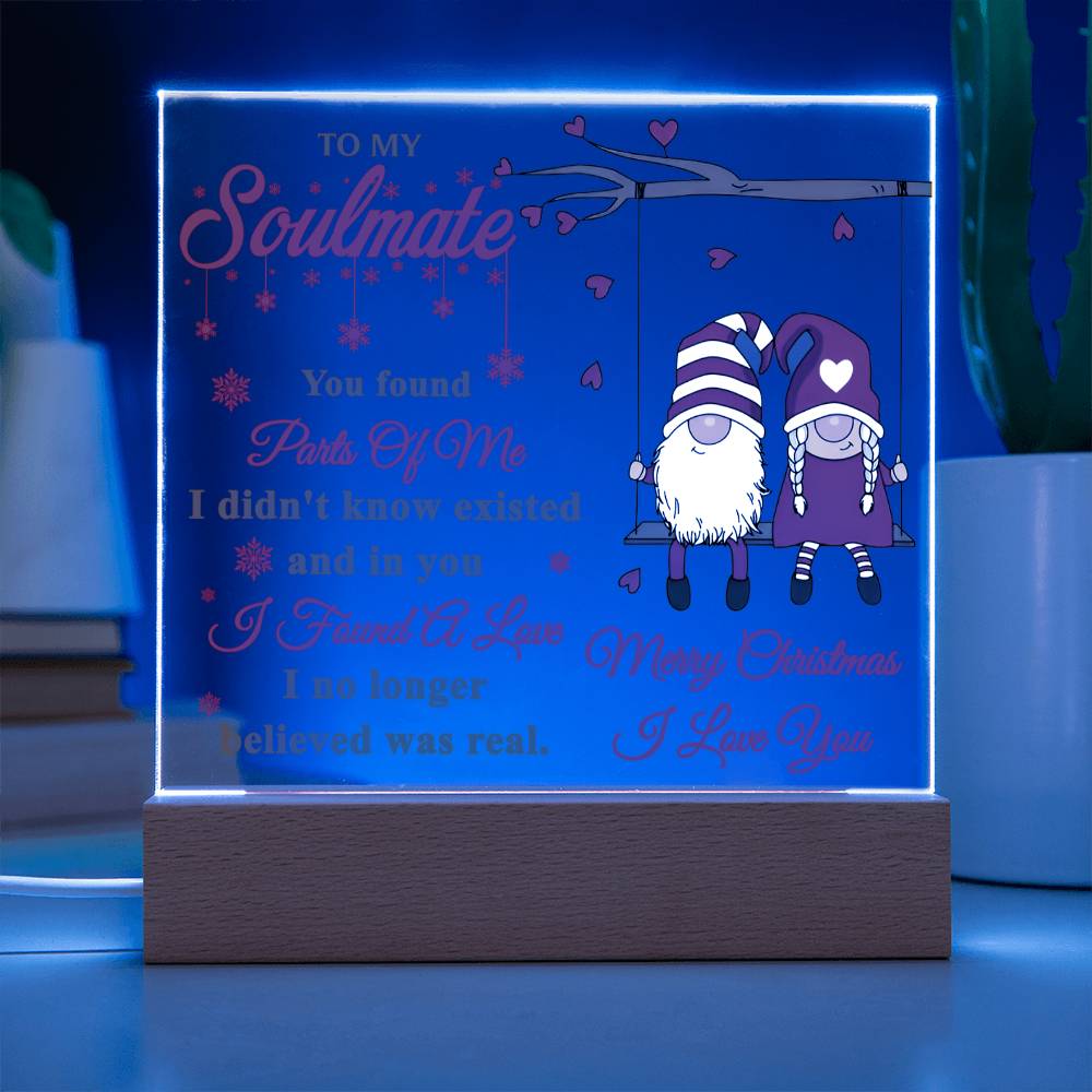 I Found A Love - Christmas-Themed Acrylic Display Centerpiece For Soulmate