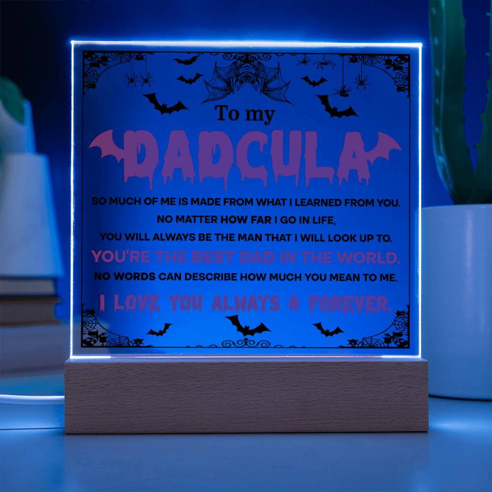 Dadcula - Halloween-Themed Acrylic Display Centerpiece For Dad