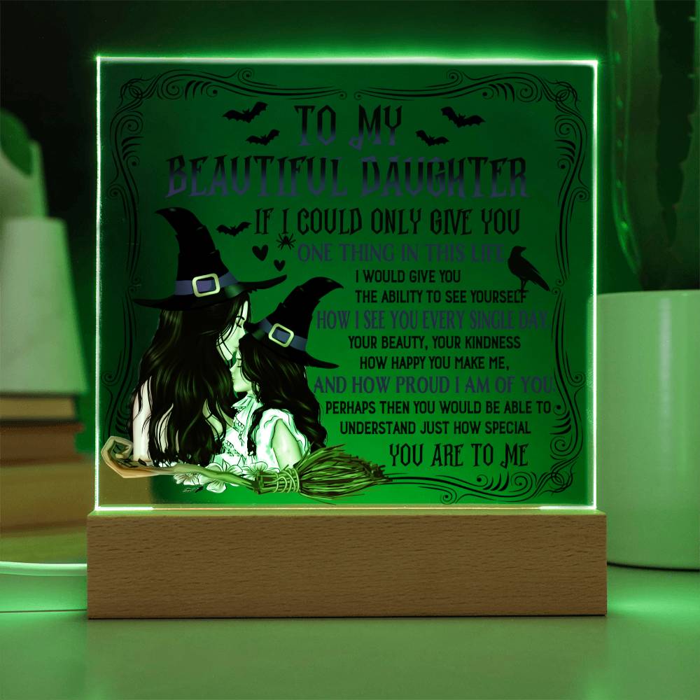 How Special You Are To Me - Halloween-Themed Acrylic Display Centerpiece For Daughter