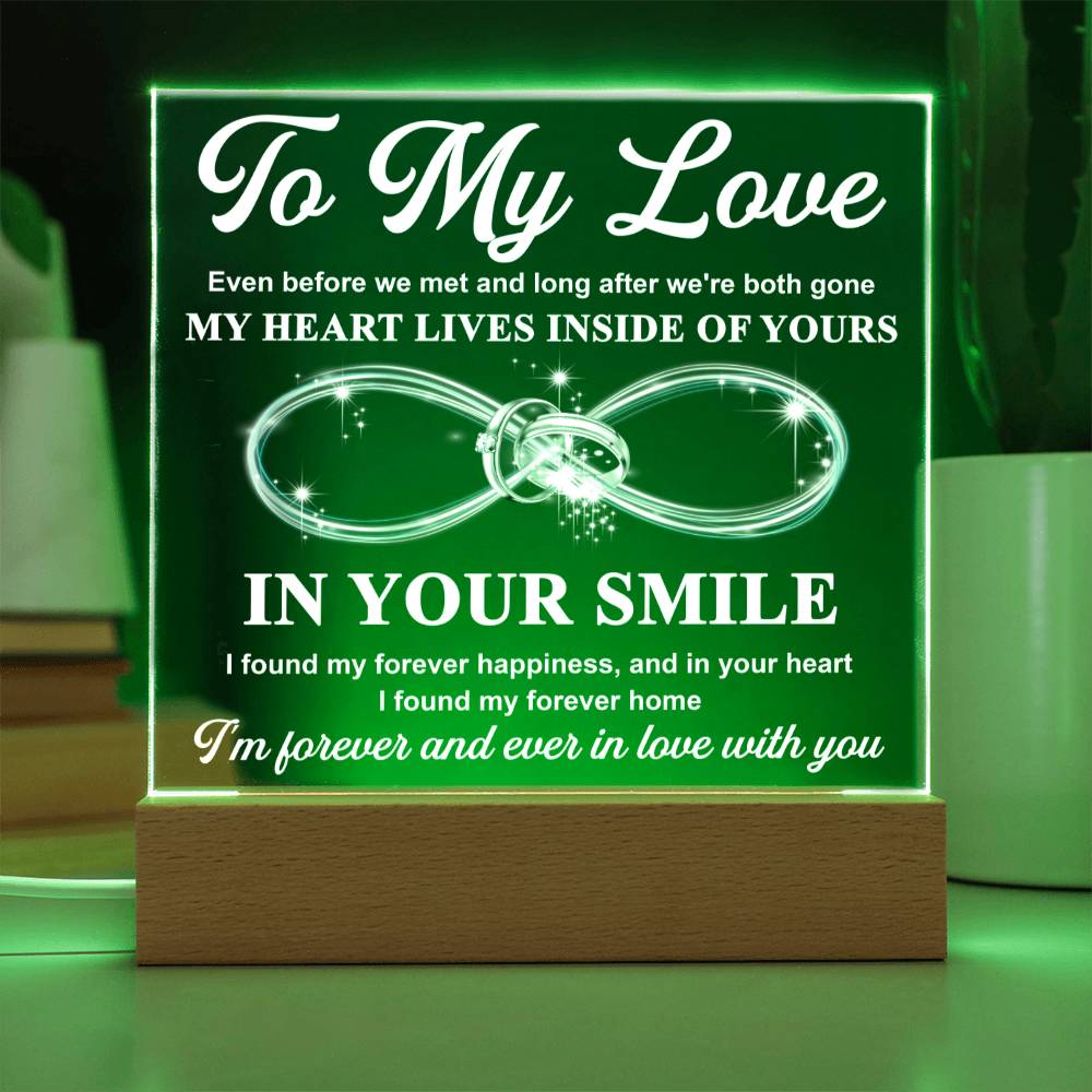 In Your Smile - Acrylic Display Centerpiece For Soulmate