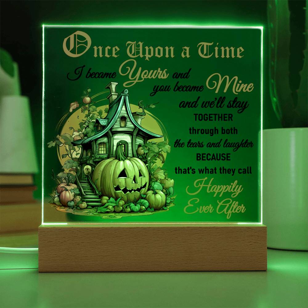 Tears And Laughter - Halloween-Themed Acrylic Display Centerpiece For Soulmate