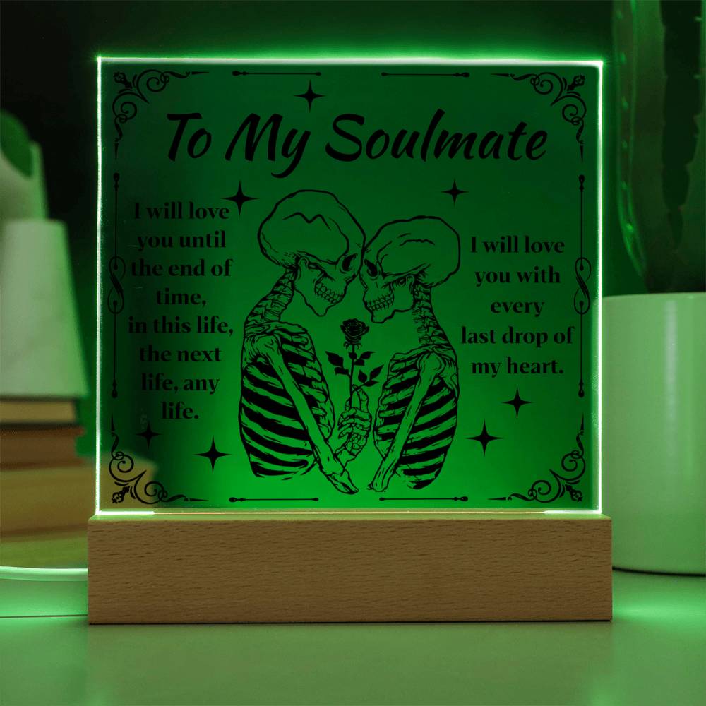 End Of Time - Halloween-Themed Acrylic Display Centerpiece For Soulmate