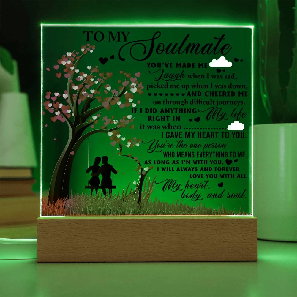 As Long As I'm With You - Acrylic Display Centerpiece For Soulmate