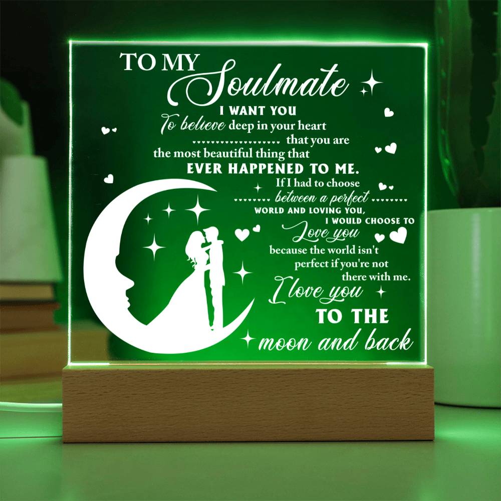 Deep In Your Heart - Acrylic Display Centerpiece For Soulmate