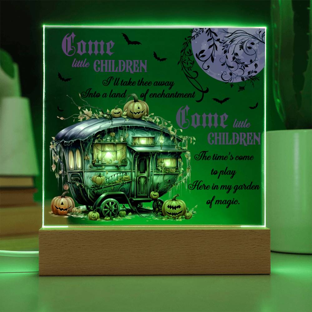 Garden Of Magic - Halloween-Themed Acrylic Display Centerpiece