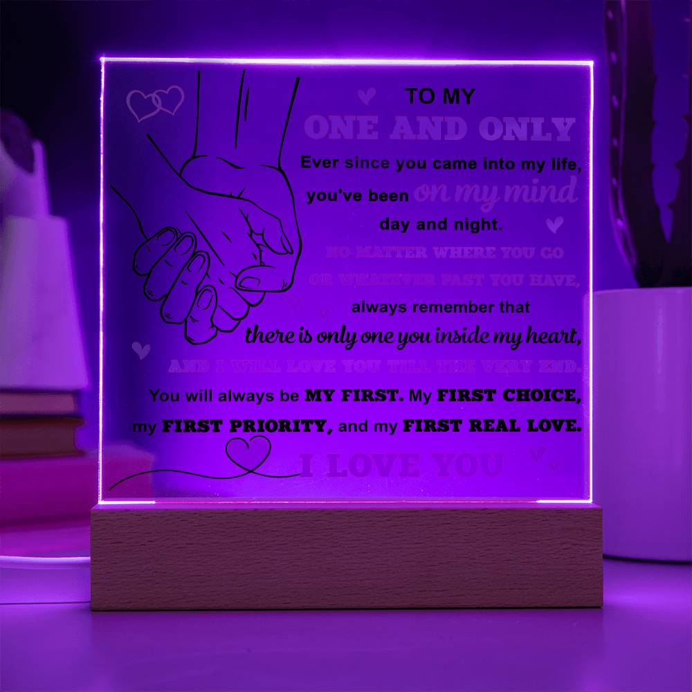 My First Real Love - Acrylic Display Centerpiece For Soulmate