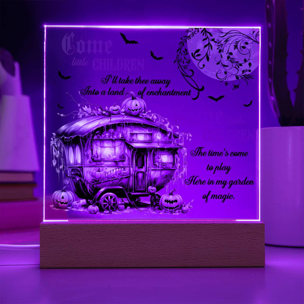 Garden Of Magic - Halloween-Themed Acrylic Display Centerpiece