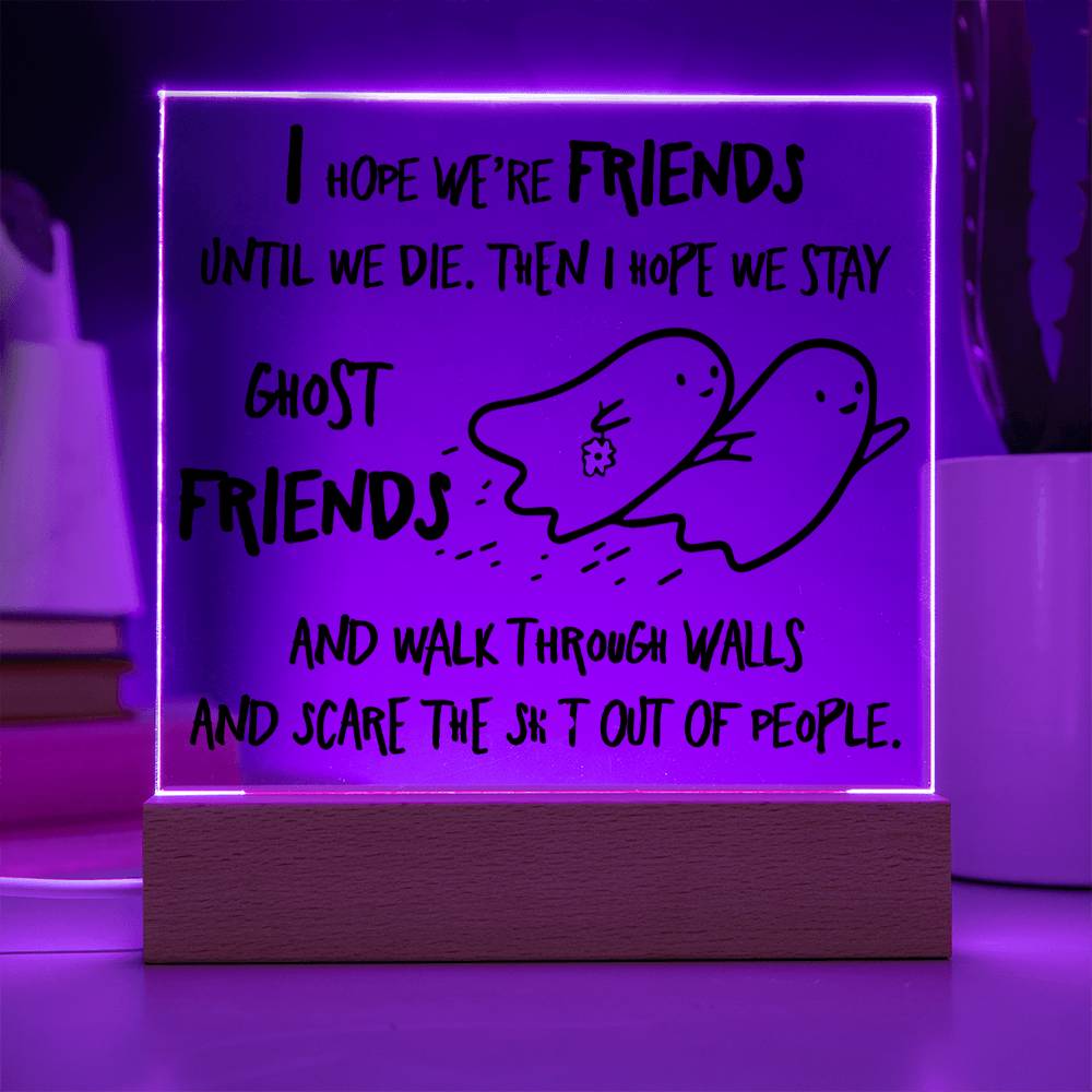 Ghost Friends - Halloween-Themed Acrylic Display Centerpiece
